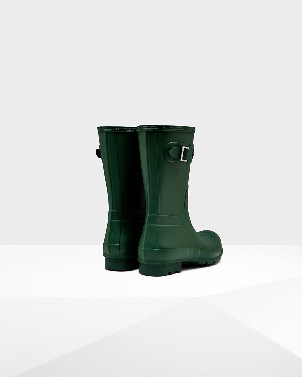 Botas de Lluvia Cortas Hunter Hombre - Original - Verdes - OXSPGYE-35